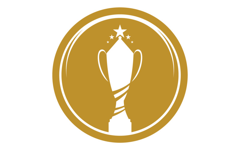 Trophée d'or Coupes et récompenses Logo 16