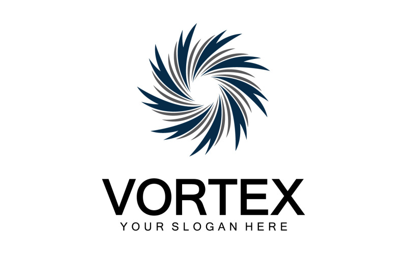 Vortex Circle Ring Vector Logo Modèle 17