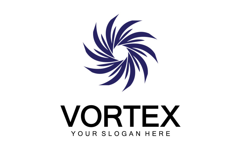 Vortex Circle Ring Vector Logo Modèle 19