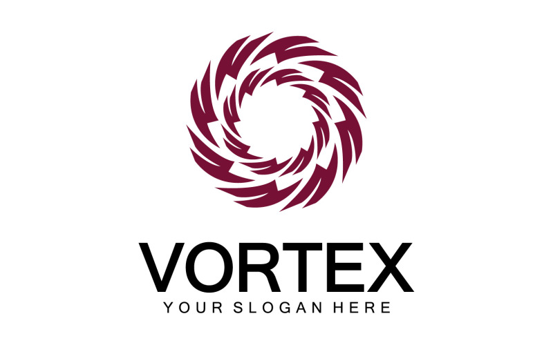 Vortex Circle Ring Vector Logo Modèle 20