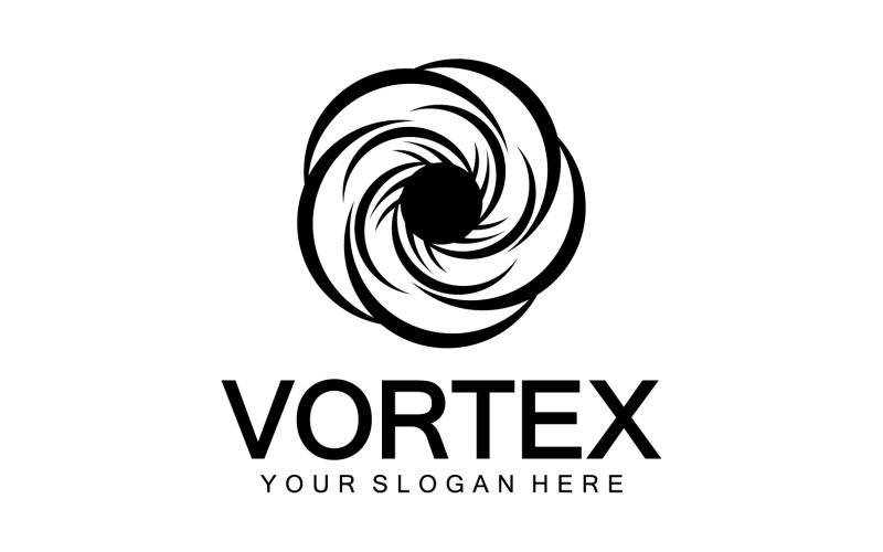 Vortex Circle Ring Vector Logo Modèle 5