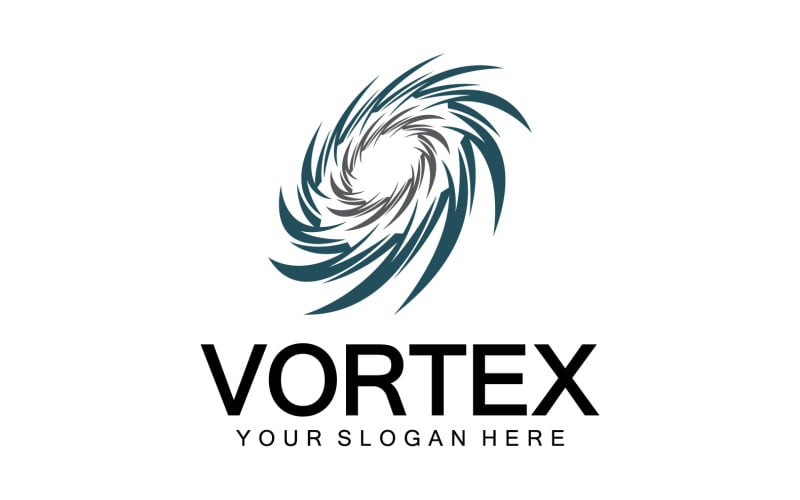Vortex Circle Ring Vector Logo Modèle 8