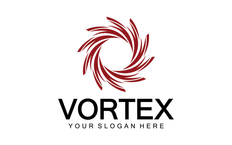 Vortex Circle Ring Vector Logo Modèle 9