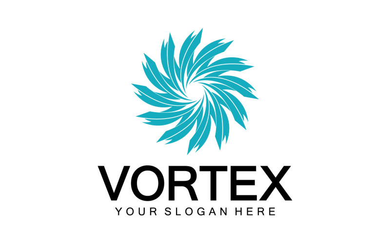 Vórtice Circle Ring Vector Logo Modelo 14