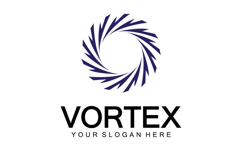 Vórtice Círculo Anel Vetor Logo Modelo 21