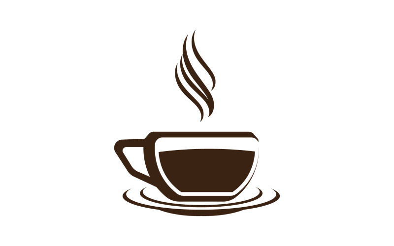 Logo de boisson au café et modèle de symbole 2