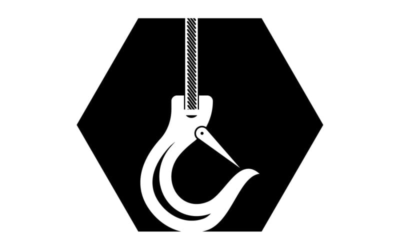 Żuraw Logo Construction Vector Symbol 7