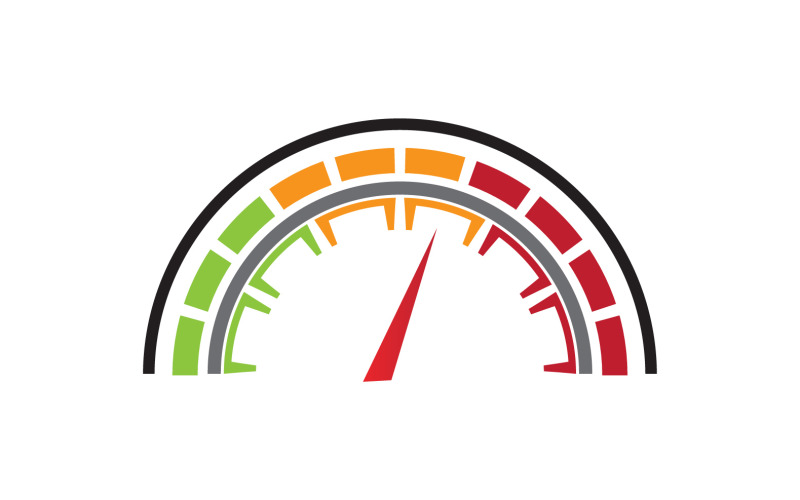 Faster Speed Spedometer Sport Logo 51 - TemplateMonster