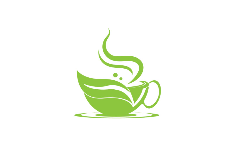 Green Tea Drink Logo Vector Template 26 - TemplateMonster