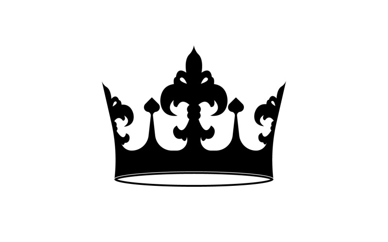 Корона логотип шаблон вектор значок ілюстрація 7