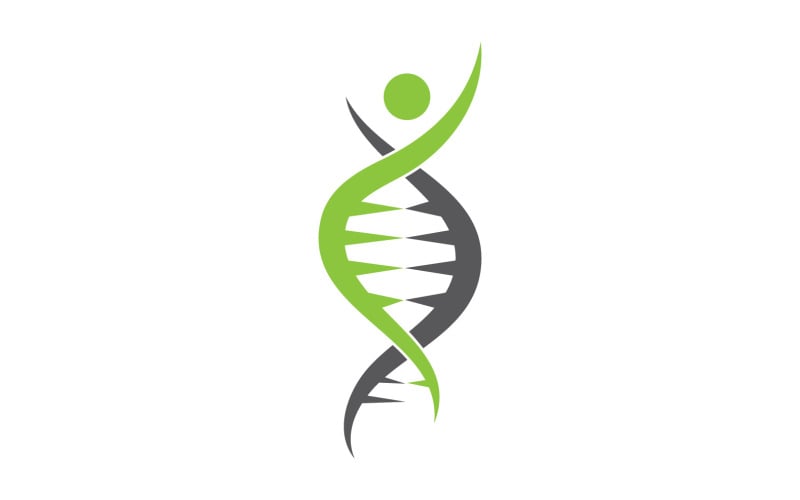 Logo de l'ADN humain Icon Design Vector 14