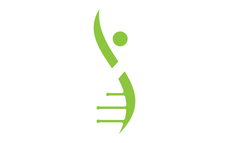 Logo de l'ADN humain Icon Design Vector 16