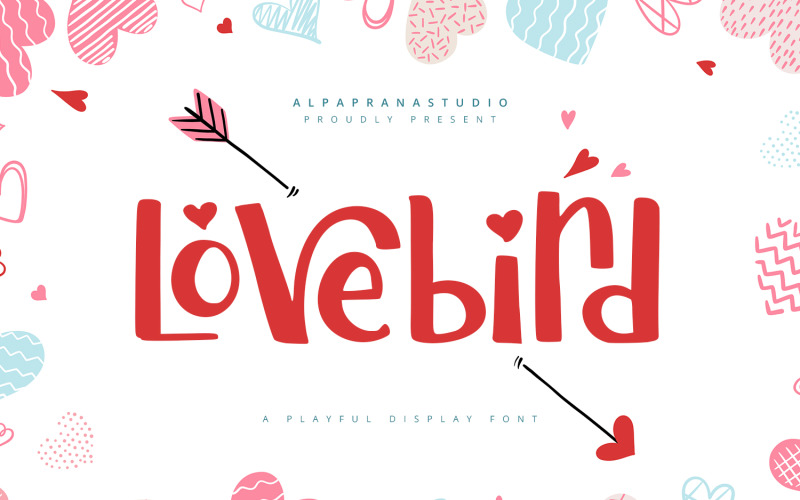 Lovebird — игривый шрифт дисплея