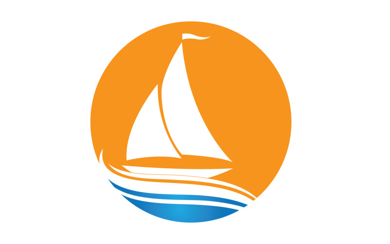 Crociera oceanica nave lineare Silhouette logo Vector 37
