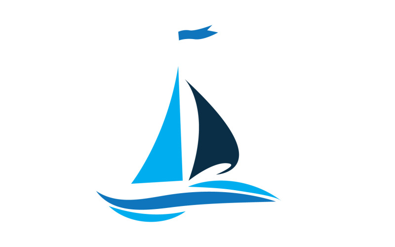 Logo de silhouette de navire linéaire Ocean Cruise Vector 28