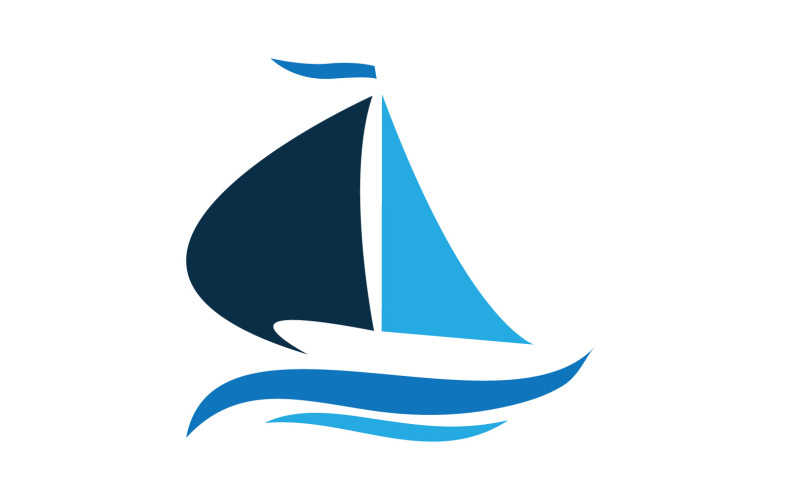 Logo siluety lineární lodi Ocean Cruise Vector 27