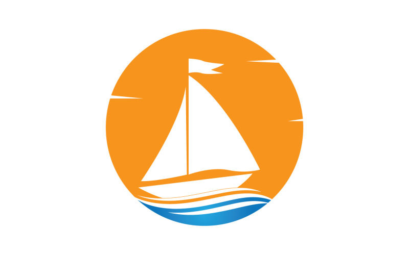 Ocean Cruise linear Ship Silhouette logo Vector 33