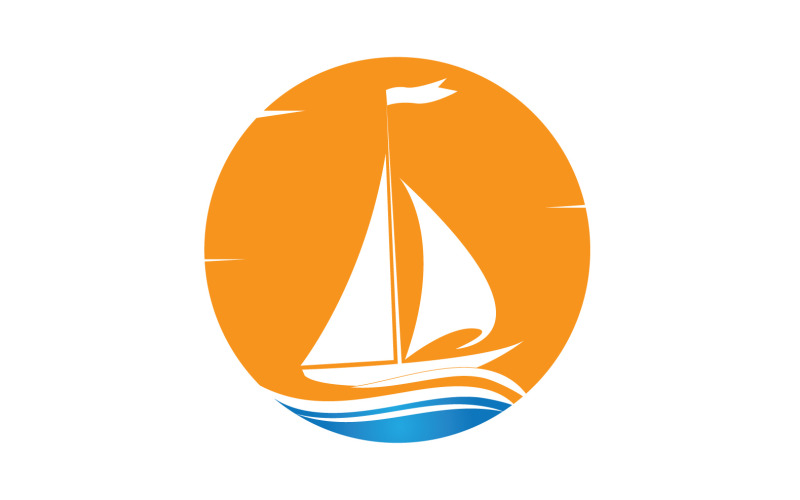 Ocean Cruise linear Ship Silhouette logo Vector 34