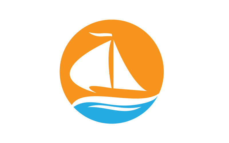Ocean Cruise linear Ship Silhouette logo Vector 59