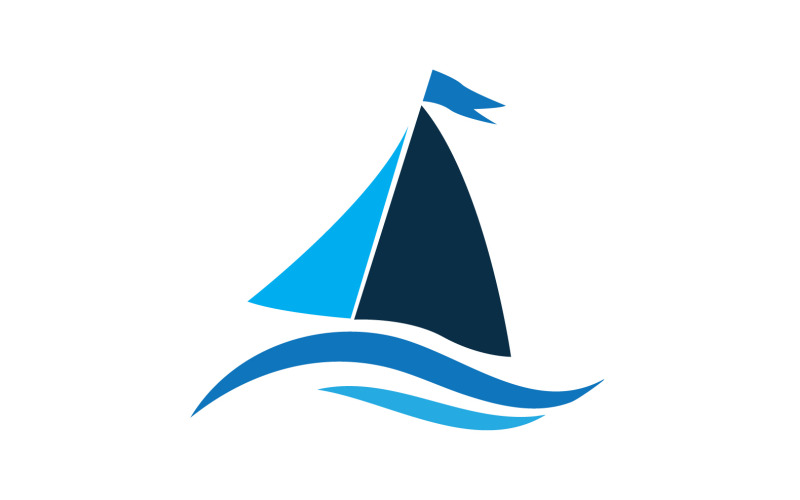 Ocean Cruise Linear Ship Silhouette logotyp Vektor 26