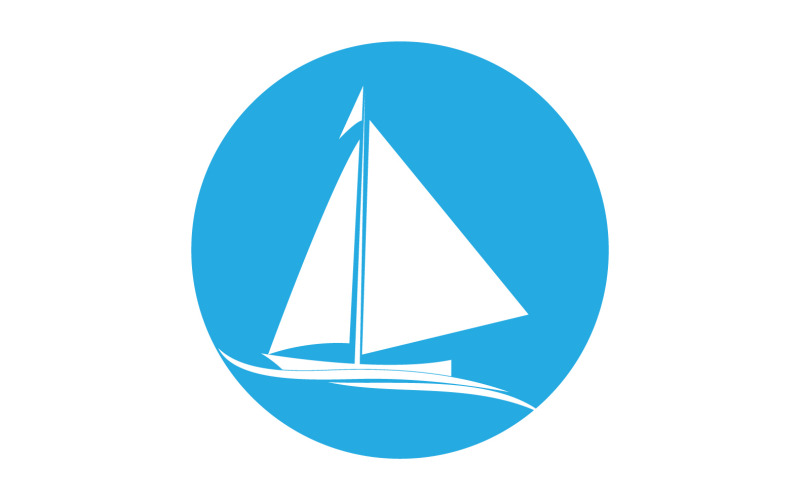 Ocean Cruise Linear Ship Silhouette logotyp Vektor 56