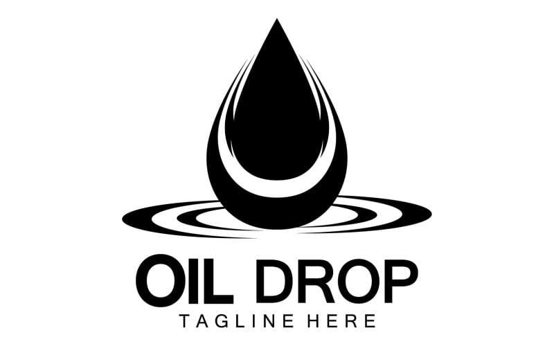 Premium Vector | Oil drop logo design vector illustration