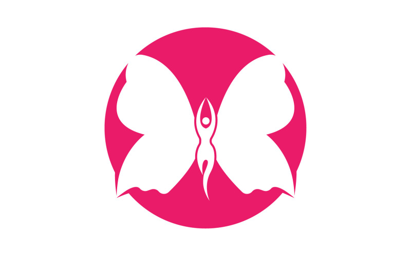 Schoonheid Flying Women Vintage Butterfly-logo 19