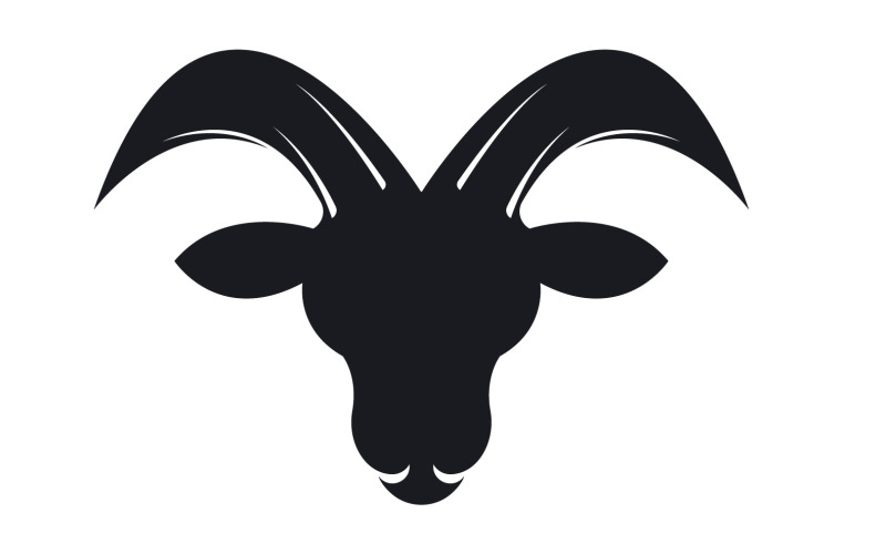 Chèvre Logo Template Vector Icon Illustration Design 10