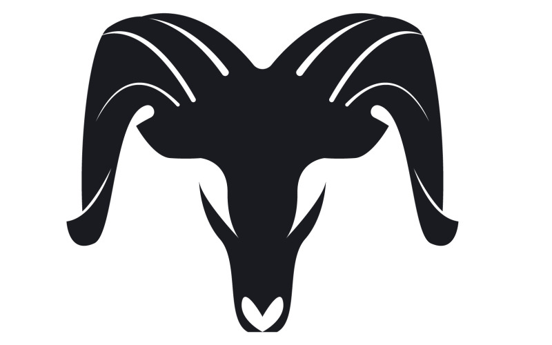 Chèvre Logo Template Vector Icon Illustration Design 15
