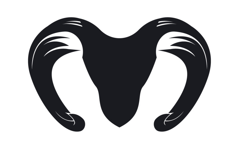 Chèvre Logo Template Vector Icon Illustration Design 4