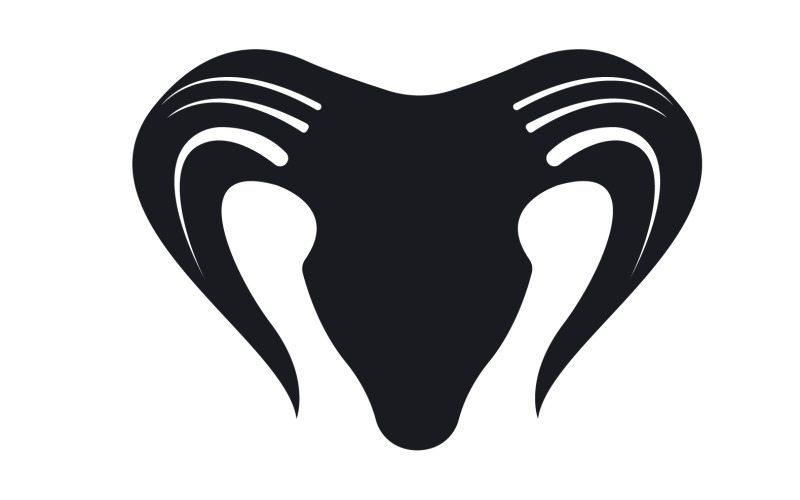 Chèvre Logo Template Vector Icon Illustration Design 5