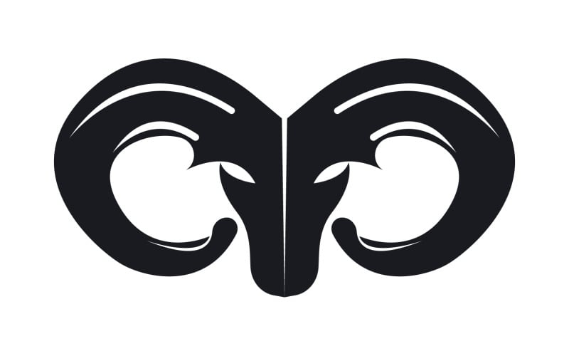 Geit Logo Sjabloon Vector Pictogram Illustratie Ontwerp 2