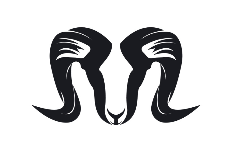 Koza Logo Szablon Wektor Ikona Ilustracja Projektu 12