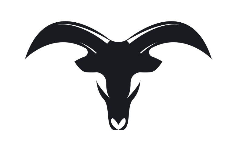 Koza Logo Szablon Wektor Ikona Ilustracja Projektu 14