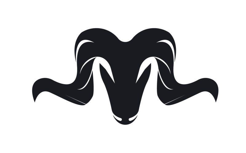 Koza Logo Szablon Wektor Ikona Ilustracja Projektu 3