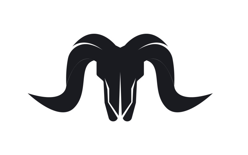 Projeto de ilustração vetorial de ícone de modelo de logotipo de cabra 11
