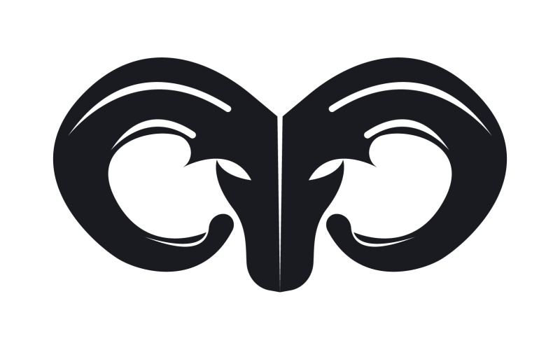 山羊标志模板矢量图标插画设计 2