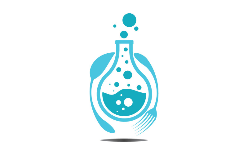 Food Lab logo Vector Icon Illustration Design Template 9