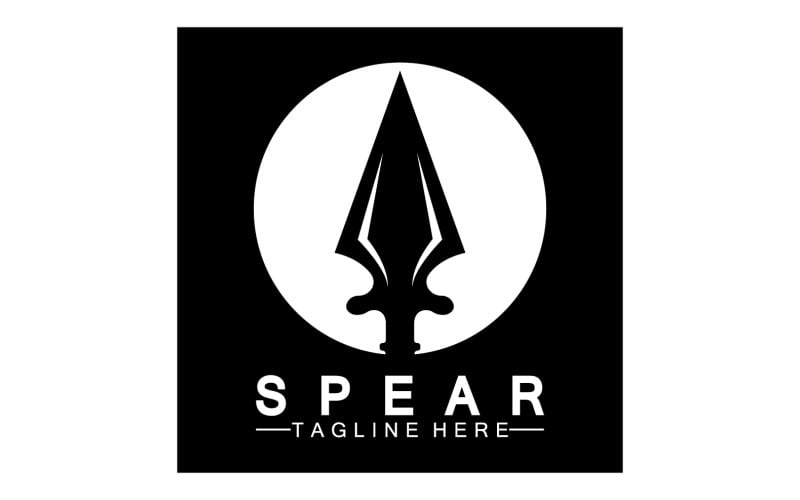Spear Logo Lcon Vector Illustration Design 32