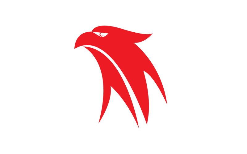 Modèle vectoriel de conception de logo dicône daigle 13