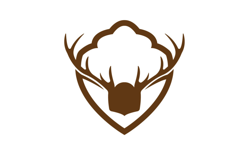 创意鹿盾标志设计符号矢量图 12