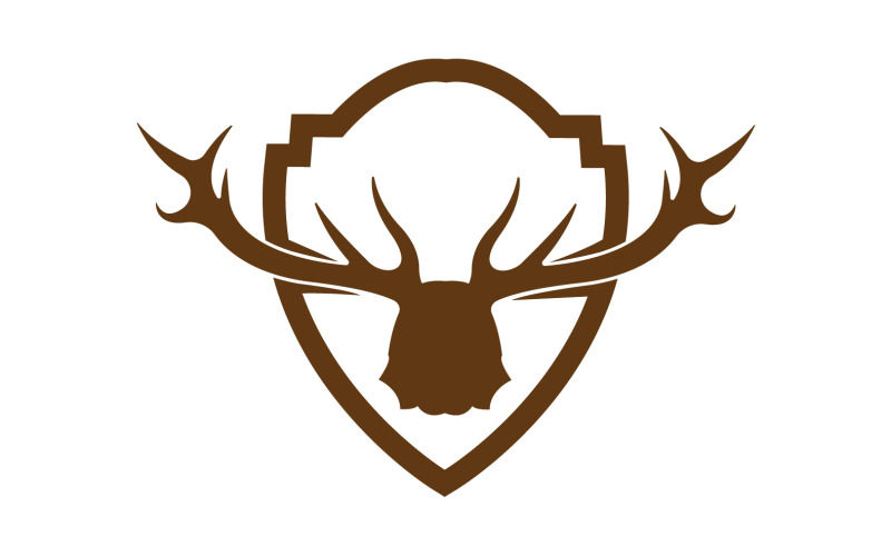 Creative Deer  Shield Logo Design Symbol Vector Illustration 7