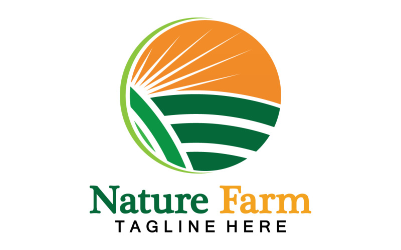 Nature Farm and Farming Vector Logo Illustration Design V29