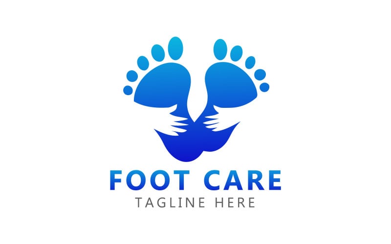 Foot Care Logo And Foot Logo Template - TemplateMonster