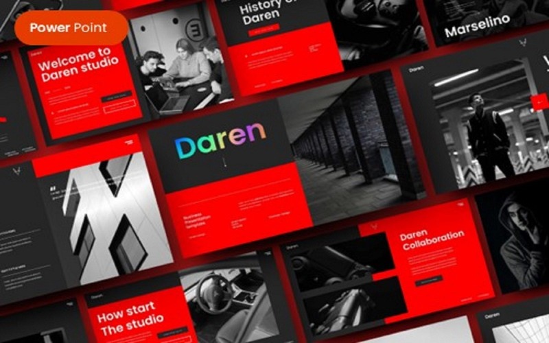 Daren - modelo de PowerPoint de negócios