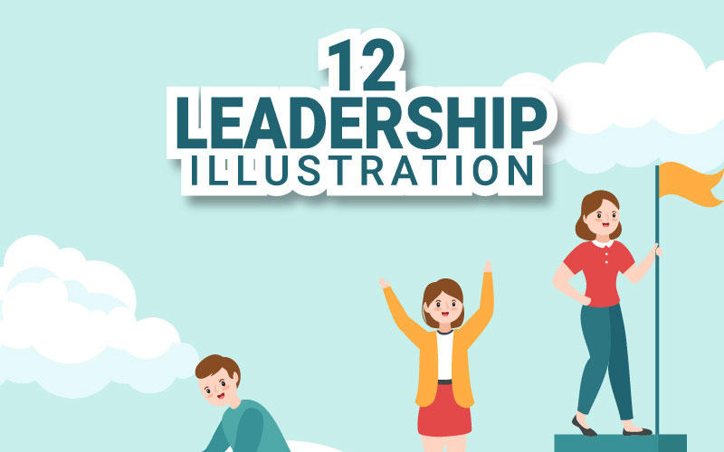12 Illustratie van zakelijk leiderschap
