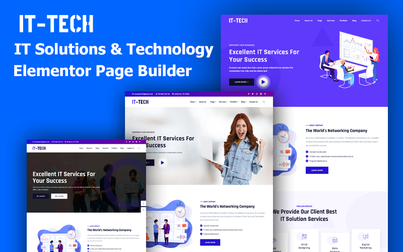 ItTech - ИТ-решения, технологии и многоцелевая тема WordPress