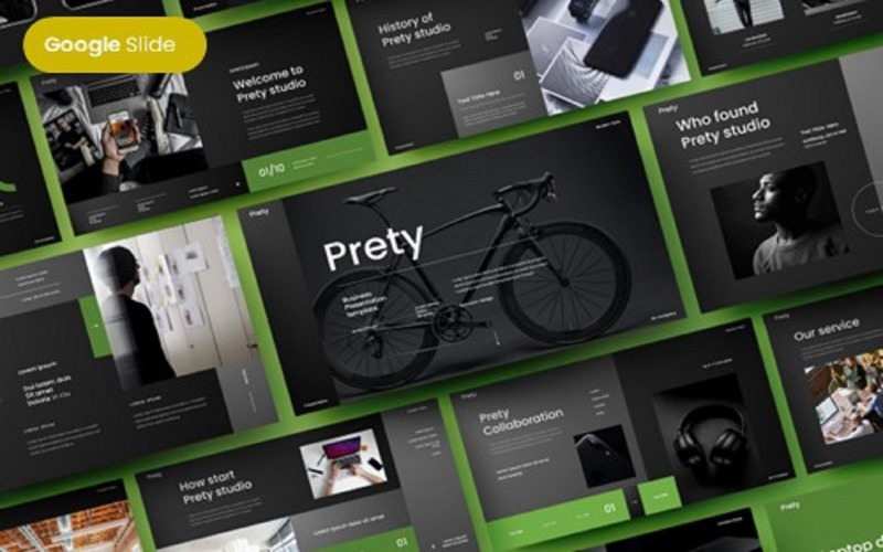 Prety - Plantilla de diapositiva de Google de negocios