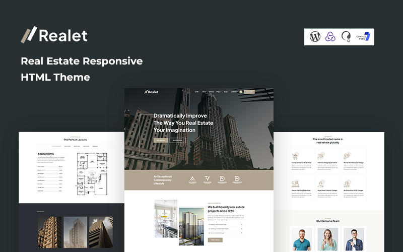 Realet – nejlepší šablona webu pro nemovitosti