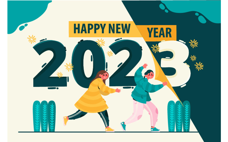 Ändern der Hintergrundillustration des neuen Jahres